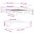 Cadru de pat cu sertare, alb, 120x190 cm, lemn prelucrat GartenMobel Dekor