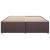 Cadru de pat fără saltea, maro închis, 180x200 cm, textil GartenMobel Dekor