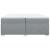 Pat box spring cu saltea, gri deschis, 200x200 cm, textil GartenMobel Dekor