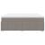 Pat box spring cu saltea, gri taupe, 200x200 cm, textil GartenMobel Dekor
