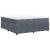 Pat box spring cu saltea, gri închis, 200x200 cm, catifea GartenMobel Dekor