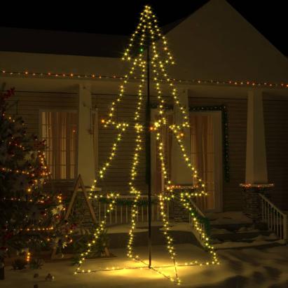 Brad Crăciun conic 360 LED-uri, 143x250 cm, interior & exterior GartenMobel Dekor