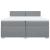 Pat box spring cu saltea, gri deschis, 200x200 cm, textil GartenMobel Dekor