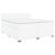 Pat box spring cu saltea, alb, 200x200 cm, piele ecologică GartenMobel Dekor