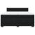 Pat box spring cu saltea, negru, 200x200 cm, catifea GartenMobel Dekor