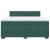 Pat box spring cu saltea, verde închis, 200x200 cm, catifea GartenMobel Dekor
