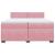 Pat box spring cu saltea, roz, 200x200 cm, catifea GartenMobel Dekor