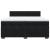 Pat box spring cu saltea, negru, 200x200 cm, catifea GartenMobel Dekor
