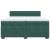 Pat box spring cu saltea, verde închis, 200x200 cm, catifea GartenMobel Dekor