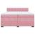 Pat box spring cu saltea, roz, 200x200 cm, catifea GartenMobel Dekor
