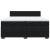 Pat box spring cu saltea, negru, 200x200 cm, catifea GartenMobel Dekor