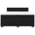 Pat box spring cu saltea, negru, 200x200 cm, catifea GartenMobel Dekor
