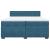 Pat box spring cu saltea, albastru, 200x200 cm, catifea GartenMobel Dekor