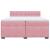 Pat box spring cu saltea, roz, 200x200 cm, catifea GartenMobel Dekor