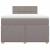 Pat box spring cu saltea, taupe, 120x190 cm material textil GartenMobel Dekor