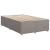 Pat box spring cu saltea, taupe, 120x190 cm material textil GartenMobel Dekor