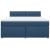 Pat box spring cu saltea, albastru, 180x200 cm, material textil GartenMobel Dekor