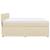 Pat continental cu saltea, crem, 180x200 cm, textil GartenMobel Dekor