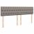 Pat box spring cu saltea, gri taupe, 200x200 cm, textil GartenMobel Dekor