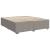 Pat box spring cu saltea, gri taupe, 200x200 cm, textil GartenMobel Dekor
