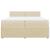 Pat box spring cu saltea, crem, 200x200 cm, textil GartenMobel Dekor