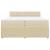 Pat box spring cu saltea, crem, 200x200 cm, textil GartenMobel Dekor