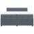 Pat box spring cu saltea, gri închis, 200x200 cm, catifea GartenMobel Dekor