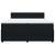 Pat box spring cu saltea, negru, 200x200 cm, catifea GartenMobel Dekor