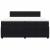 Pat box spring cu saltea, negru, 200x200 cm, catifea GartenMobel Dekor