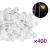 vidalXL Ghirlandă luminoasă, 400 LED-uri, alb cald, 8 funcții, 40 m GartenMobel Dekor