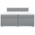 Pat box spring cu saltea, gri deschis, 200x200 cm, textil GartenMobel Dekor