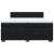 Pat box spring cu saltea, negru, 200x200 cm, catifea GartenMobel Dekor