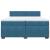 Pat box spring cu saltea, albastru, 200x200 cm, catifea GartenMobel Dekor