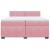 Pat box spring cu saltea, roz, 200x200 cm, catifea GartenMobel Dekor