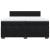 Pat box spring cu saltea, negru, 200x200 cm, catifea GartenMobel Dekor