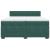 Pat box spring cu saltea, verde închis, 200x200 cm, catifea GartenMobel Dekor