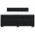 Pat box spring cu saltea, negru, 200x200 cm, catifea GartenMobel Dekor