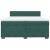 Pat box spring cu saltea, verde închis, 200x200 cm, catifea GartenMobel Dekor