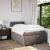 Pat box spring cu saltea, taupe, 120x190 cm material textil GartenMobel Dekor