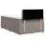 Pat box spring cu saltea, taupe, 120x190 cm material textil GartenMobel Dekor