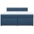 Pat box spring cu saltea, albastru, 180x200 cm, material textil GartenMobel Dekor
