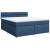 Pat box spring cu saltea, albastru, 180x200 cm, material textil GartenMobel Dekor