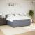 Pat box spring cu saltea, gri închis, 200x200 cm, catifea GartenMobel Dekor