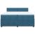 Pat box spring cu saltea, albastru, 200x200 cm, catifea GartenMobel Dekor