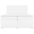 Pat box spring cu saltea, alb, 200x200 cm, piele ecologică GartenMobel Dekor