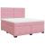 Pat box spring cu saltea, roz, 180x200 cm, catifea GartenMobel Dekor