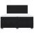 Pat box spring cu saltea, negru, 200x200 cm, catifea GartenMobel Dekor