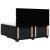 Pat box spring cu saltea, negru, 200x200 cm, catifea GartenMobel Dekor