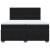 Pat box spring cu saltea, negru, 200x200 cm, catifea GartenMobel Dekor