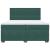 Pat box spring cu saltea, verde închis, 200x200 cm, catifea GartenMobel Dekor